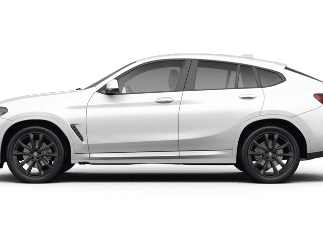 BMW X4 Alpine White - Side view BMW X4 Alpine White - Side view