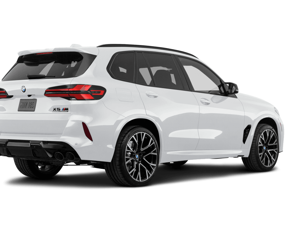 BMW X5 M Alpine White - Back view BMW X5 M Alpine White - Back view