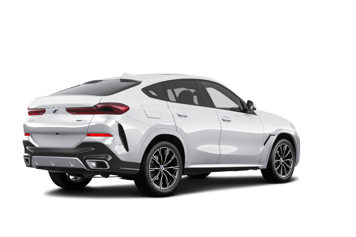 BMW X6 Alpine White - Back view BMW X6 Alpine White - Back view