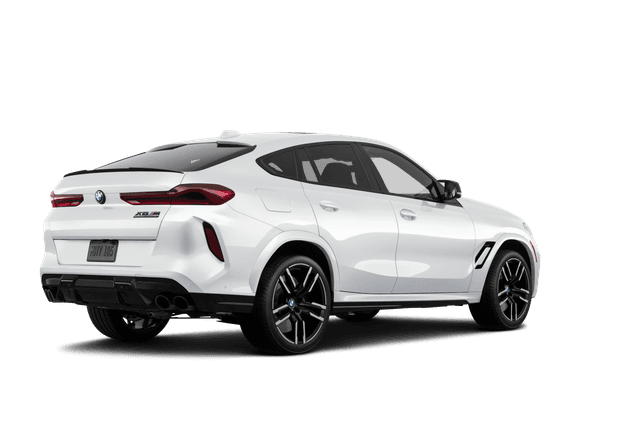BMW X6 M Alpine White - Back view BMW X6 M Alpine White - Back view
