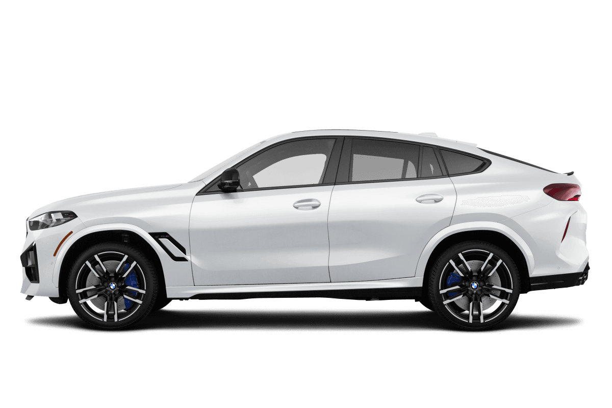 BMW X6 M Alpine White - Side view BMW X6 M Alpine White - Side view