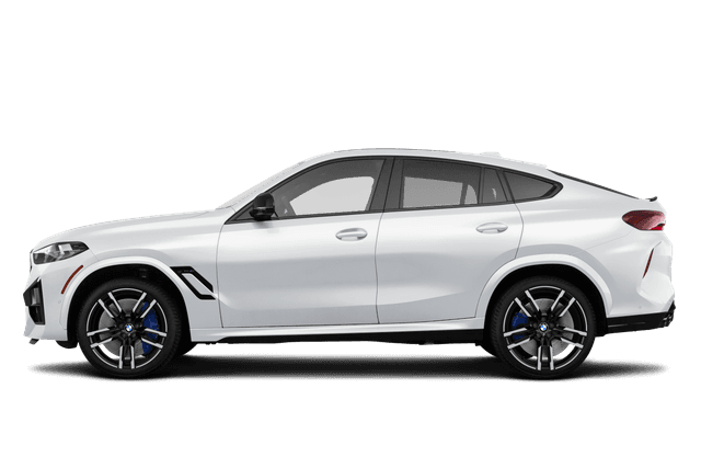 BMW X6 M Alpine White - Side view BMW X6 M Alpine White - Side view