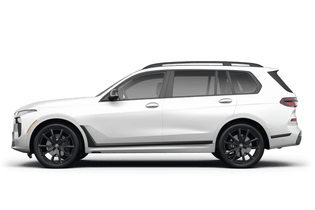 BMW X7 Alpine White - Side view BMW X7 Alpine White - Side view