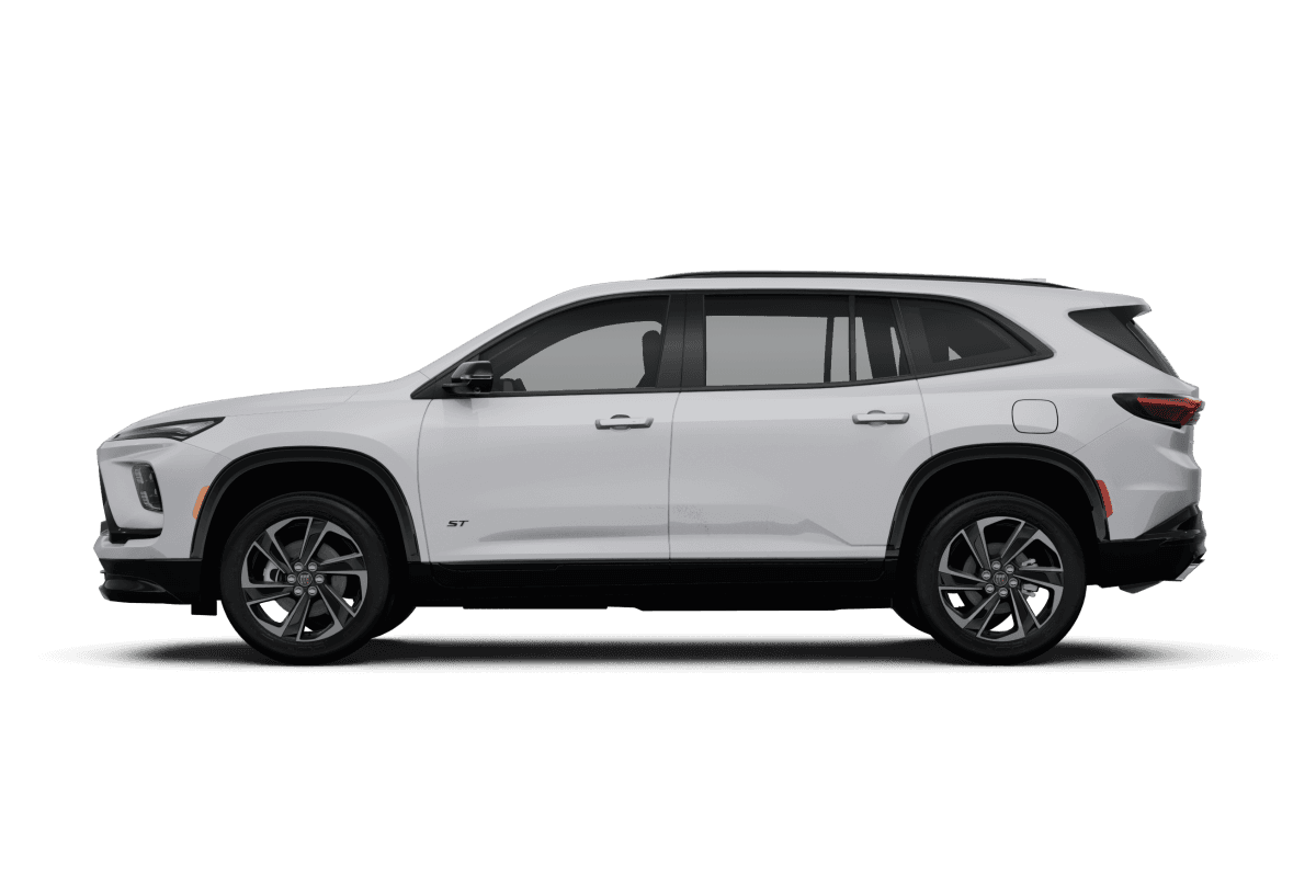 Buick Enclave White Frost Tricoat - Side view Buick Enclave White Frost Tricoat - Side view