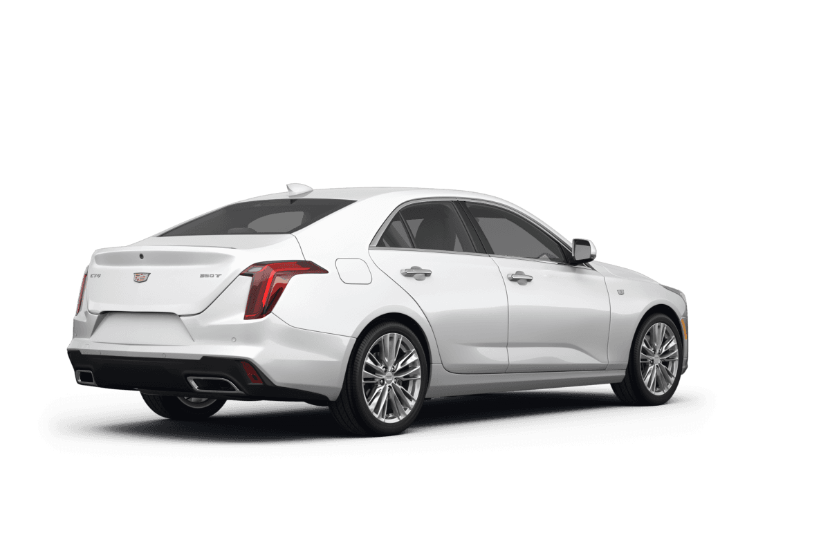 Cadillac CT4 Summit White - Back view Cadillac CT4 Summit White - Back view