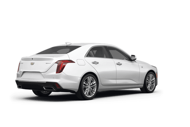 Cadillac CT4 Summit White - Back view Cadillac CT4 Summit White - Back view