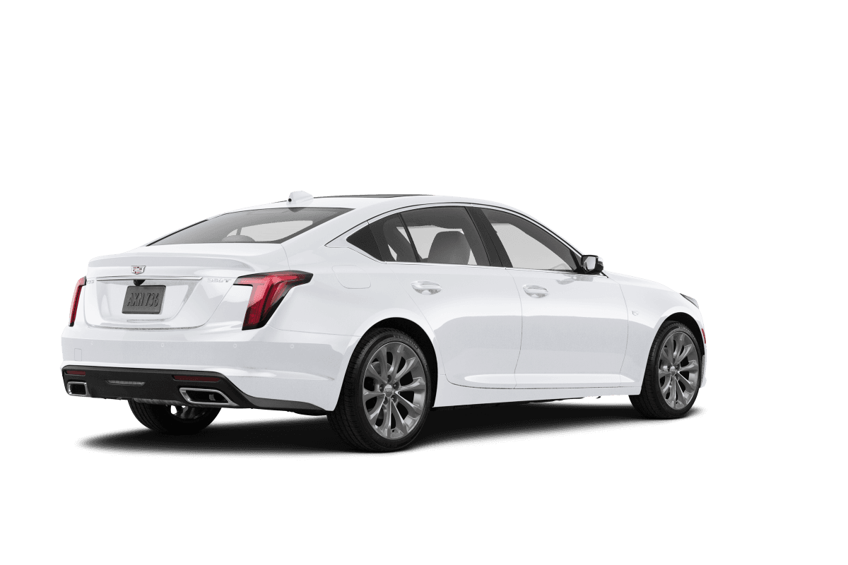 Cadillac CT5 Crystal White Tricoat - Back view Cadillac CT5 Crystal White Tricoat - Back view