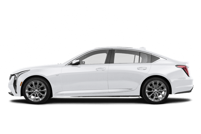 Cadillac CT5 Crystal White Tricoat - Side view Cadillac CT5 Crystal White Tricoat - Side view