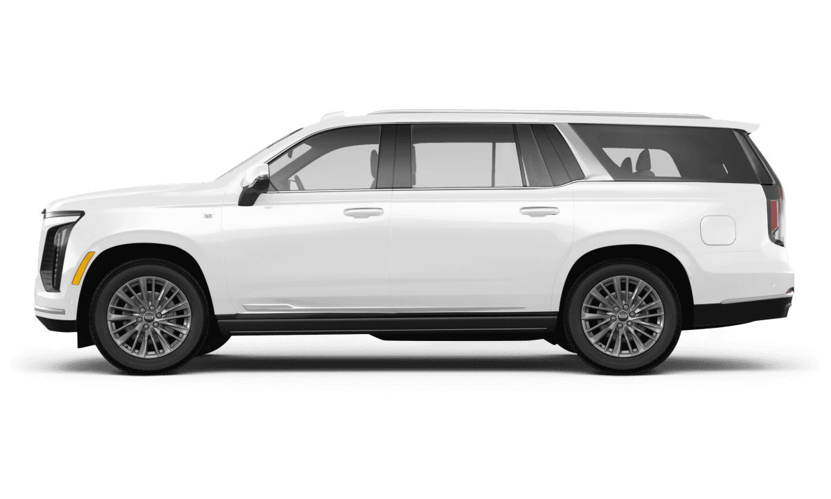 Cadillac Escalade Vibrant White Tricoat - Side view Cadillac Escalade Vibrant White Tricoat - Side view