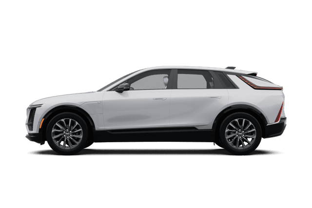 Cadillac LYRIQ Crystal White Tricoat - Side view Cadillac LYRIQ Crystal White Tricoat - Side view