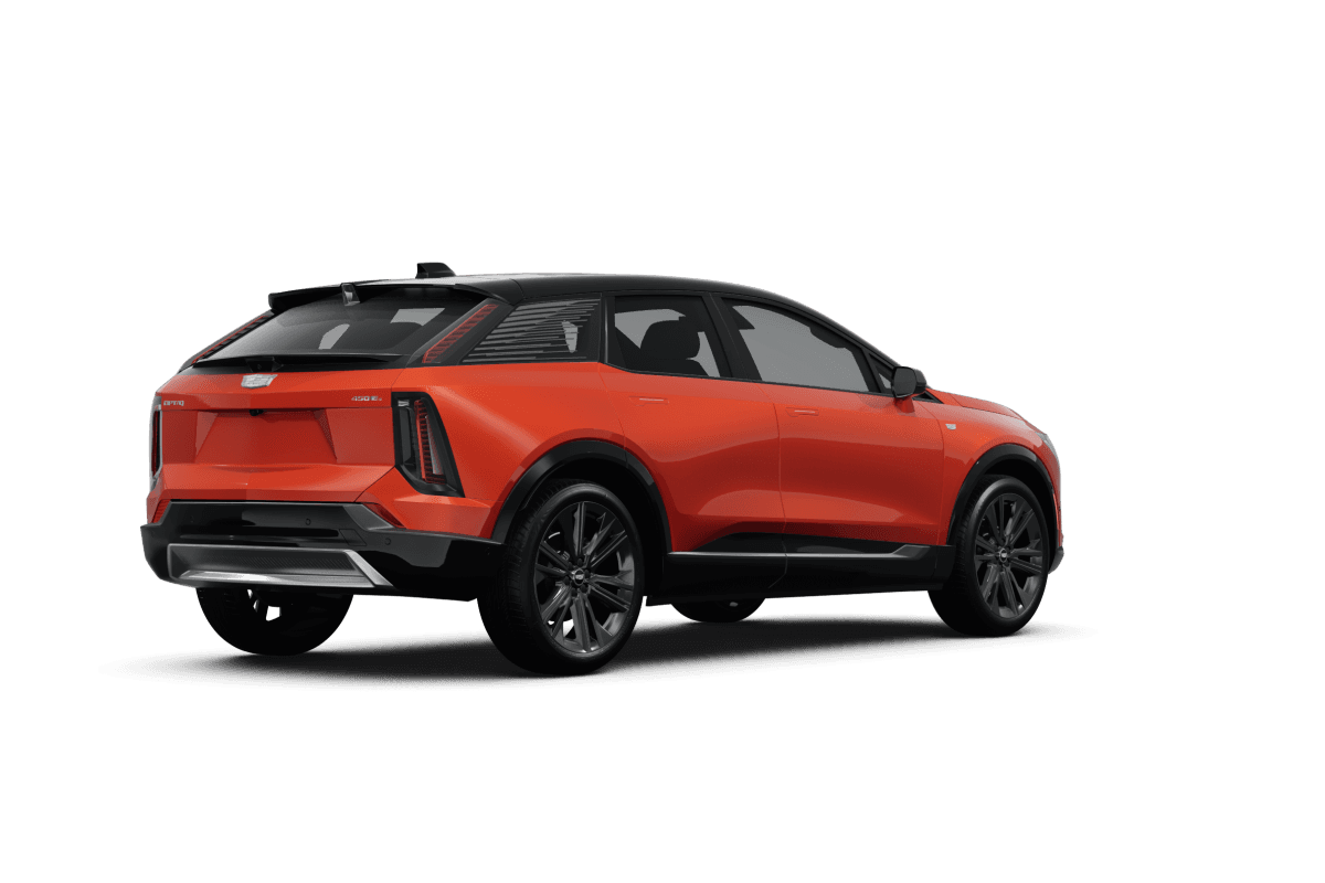Cadillac OPTIQ Monarch Orange - Back view Cadillac OPTIQ Monarch Orange - Back view