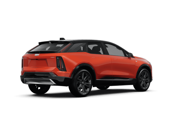 Cadillac OPTIQ Monarch Orange - Back view Cadillac OPTIQ Monarch Orange - Back view