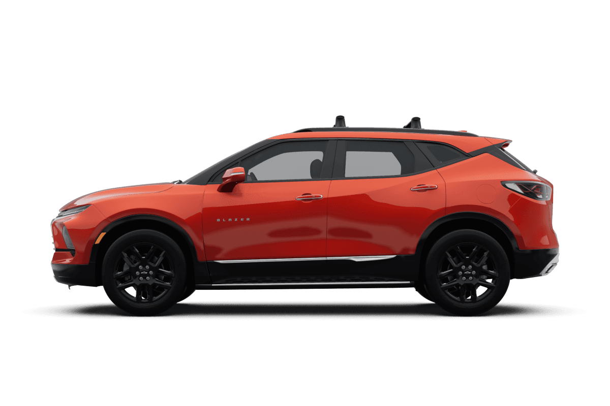 Chevrolet Blazer Habanero Orange - Side view Chevrolet Blazer Habanero Orange - Side view