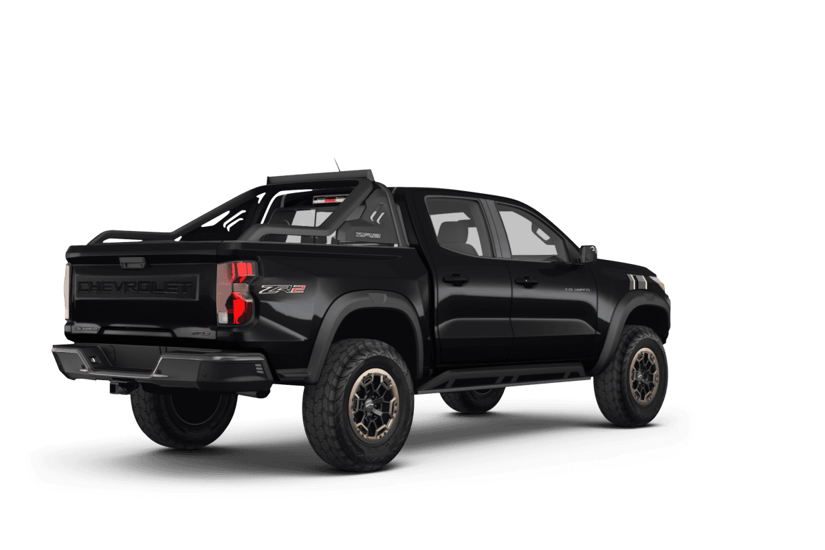 Chevrolet Colorado Black - Back view Chevrolet Colorado Black - Back view