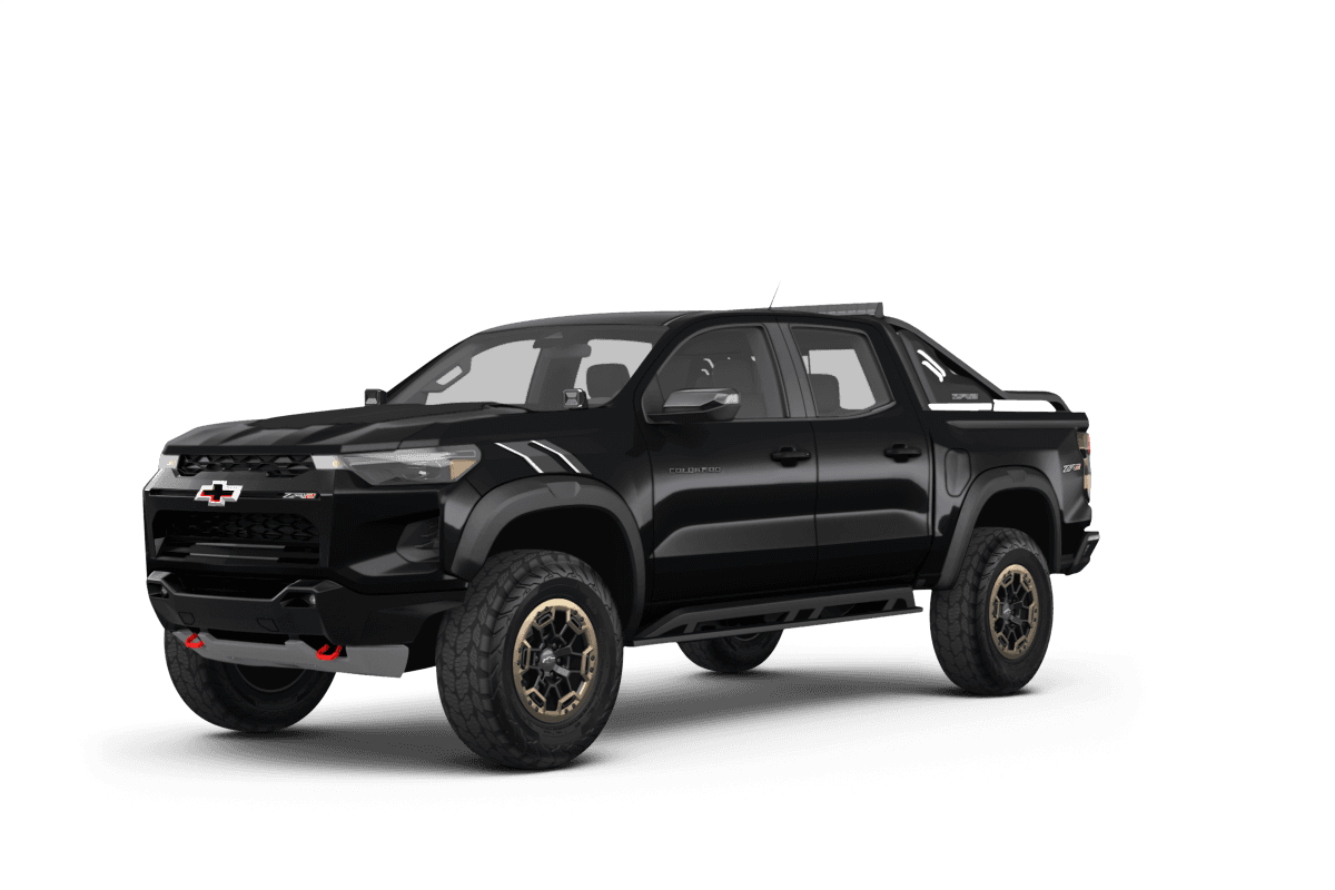 Chevrolet Colorado Black - Front view Chevrolet Colorado Black - Front view