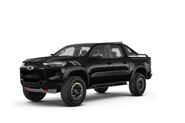 Chevrolet Colorado Black - Front view Chevrolet Colorado Black - Front view