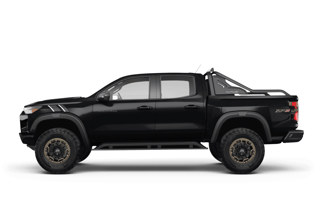 Chevrolet Colorado Black - Side view Chevrolet Colorado Black - Side view
