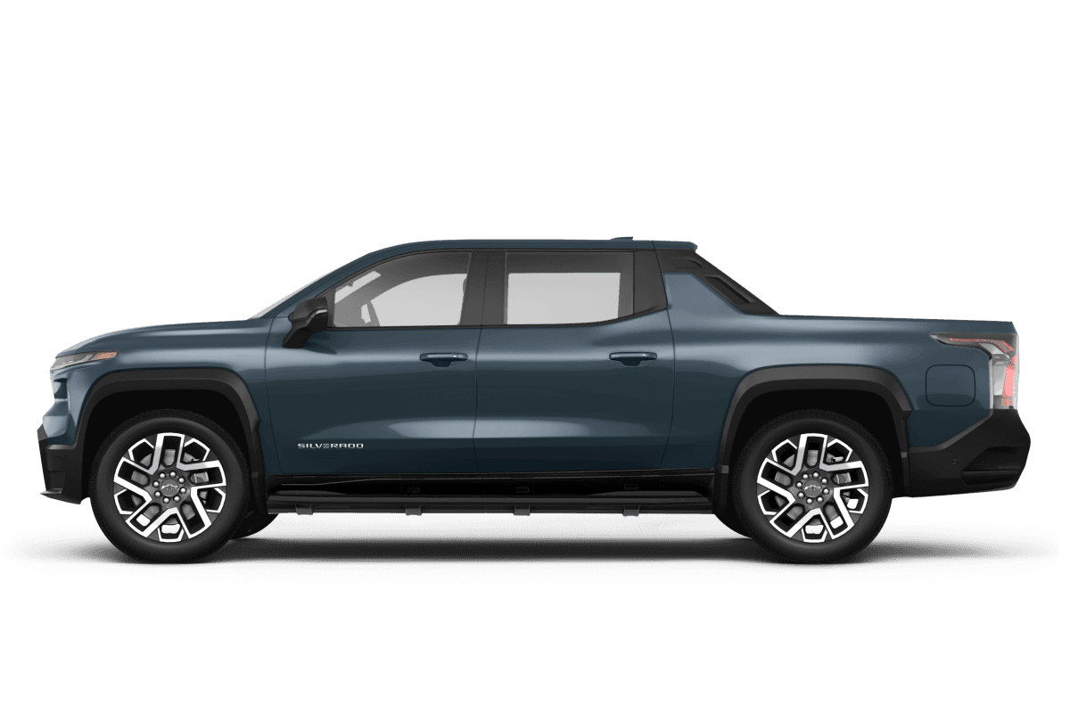 Chevrolet false Blue Smoke Metallic - Side view Chevrolet false Blue Smoke Metallic - Side view