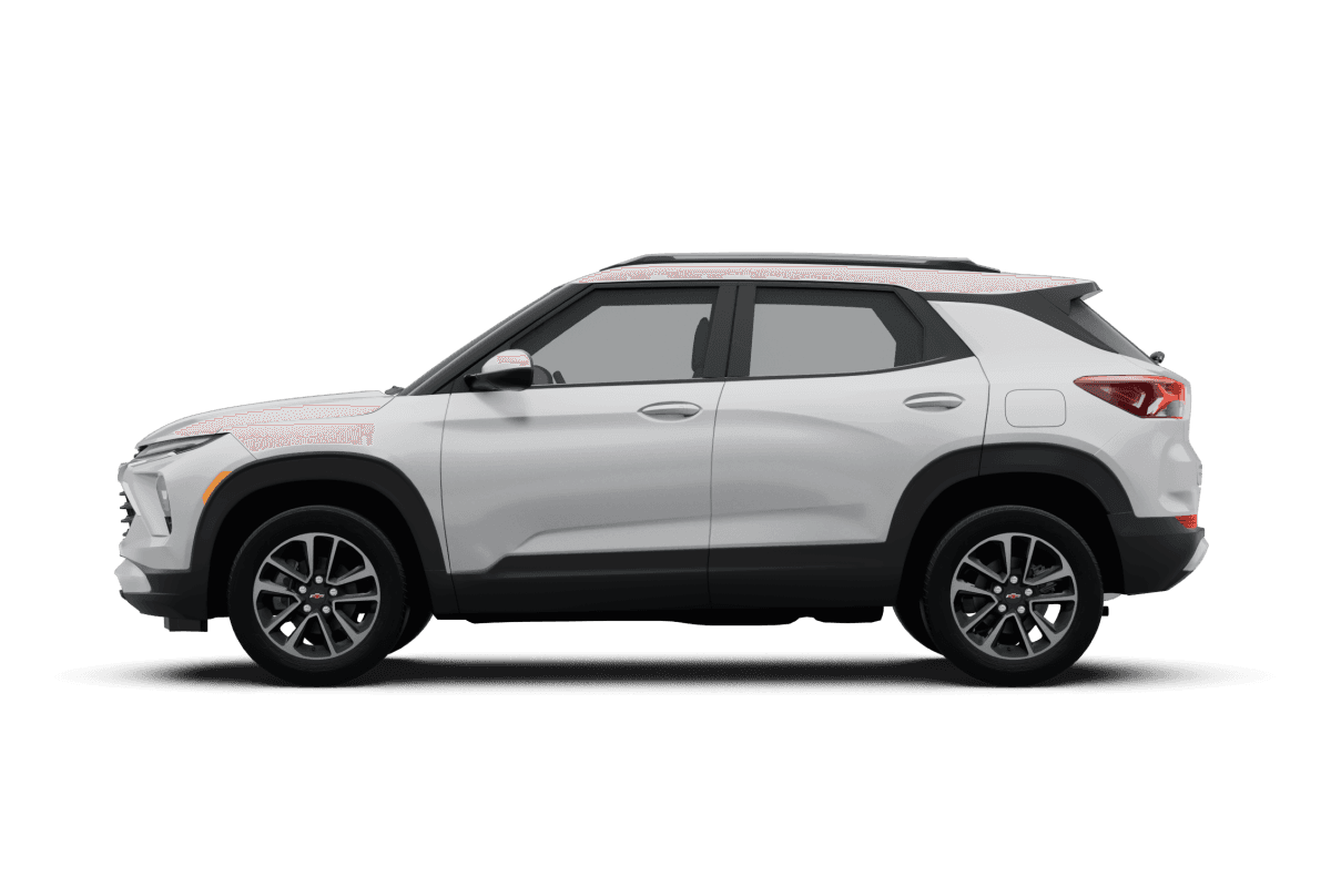 Chevrolet Trailblazer Summit White - Side view Chevrolet Trailblazer Summit White - Side view