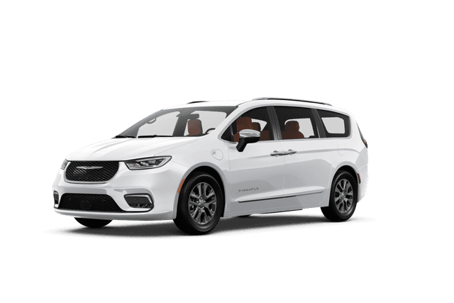 Chrysler Pacifica Plug-In Hybrid Bright White Clear Coat - Front view Chrysler Pacifica Plug-In Hybrid Bright White Clear Coat - Front view