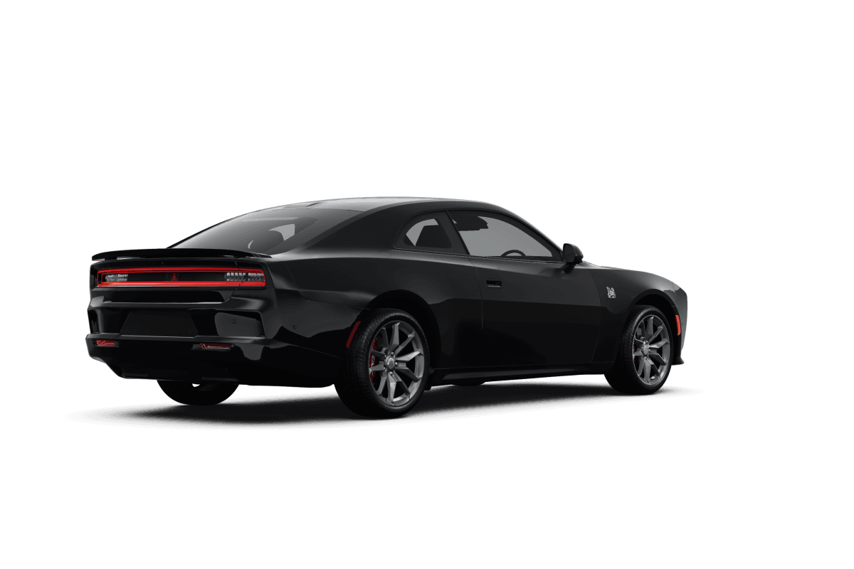 Dodge Charger Diamond Black Clear Coat - Back view Dodge Charger Diamond Black Clear Coat - Back view