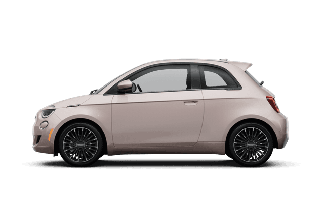 FIAT 500e Rose Gold - Side view FIAT 500e Rose Gold - Side view