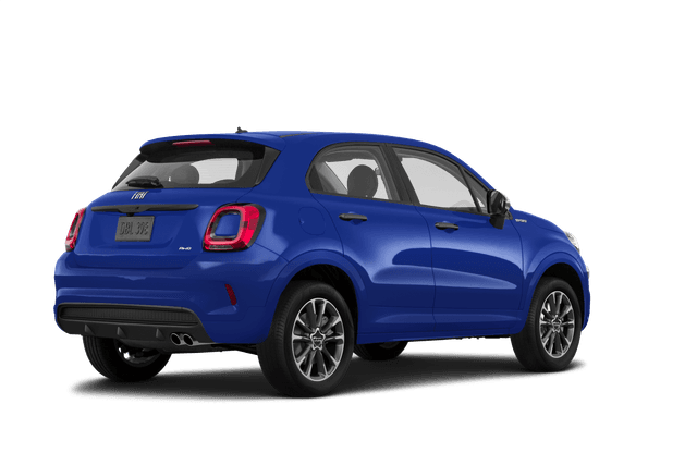 FIAT 500X Blue Venezia Metallic - Back view FIAT 500X Blue Venezia Metallic - Back view