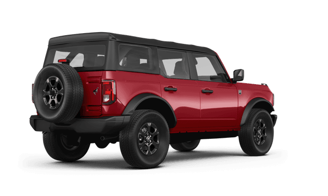 Ford Bronco Ruby Red Metallic Tinted Clearcoat - Back view Ford Bronco Ruby Red Metallic Tinted Clearcoat - Back view