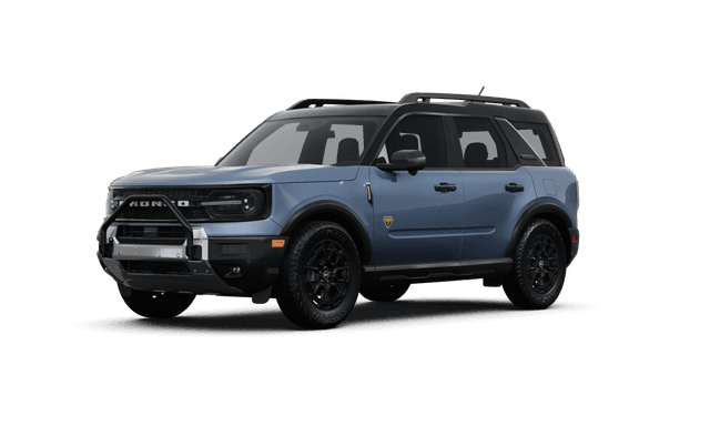 Ford Bronco Sport Azure Gray Metallic Tri-Coat - Front view Ford Bronco Sport Azure Gray Metallic Tri-Coat - Front view