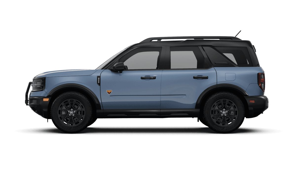 Ford Bronco Sport Azure Gray Metallic Tri-Coat - Side view Ford Bronco Sport Azure Gray Metallic Tri-Coat - Side view