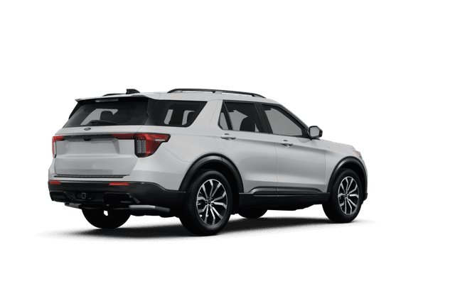 Ford Explorer Star White Metallic Tri-Coat - Back view Ford Explorer Star White Metallic Tri-Coat - Back view