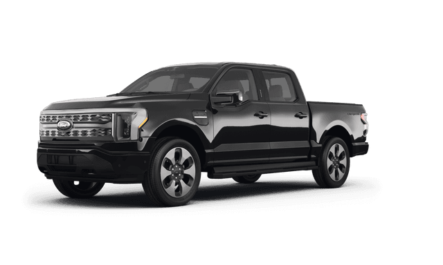 Ford F-150 Lightning Agate Black Metallic - Front view Ford F-150 Lightning Agate Black Metallic - Front view