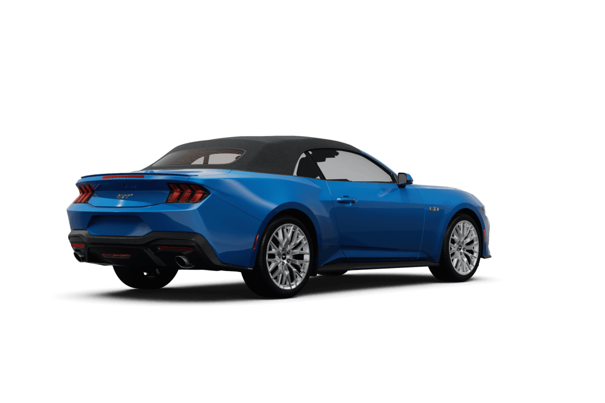 Ford Mustang Grabber Blue - Back view Ford Mustang Grabber Blue - Back view