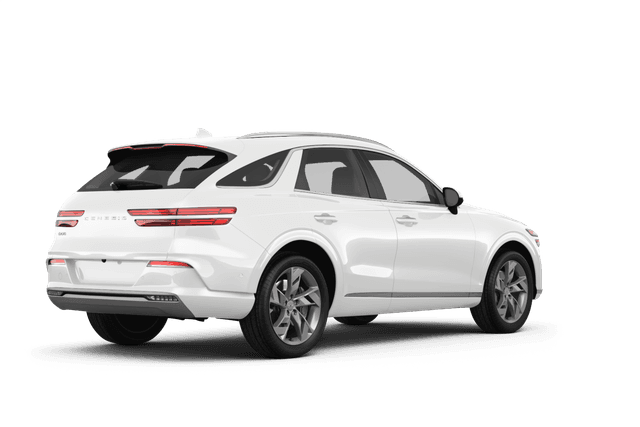 Genesis Electrified GV70 Alta White - Back view Genesis Electrified GV70 Alta White - Back view