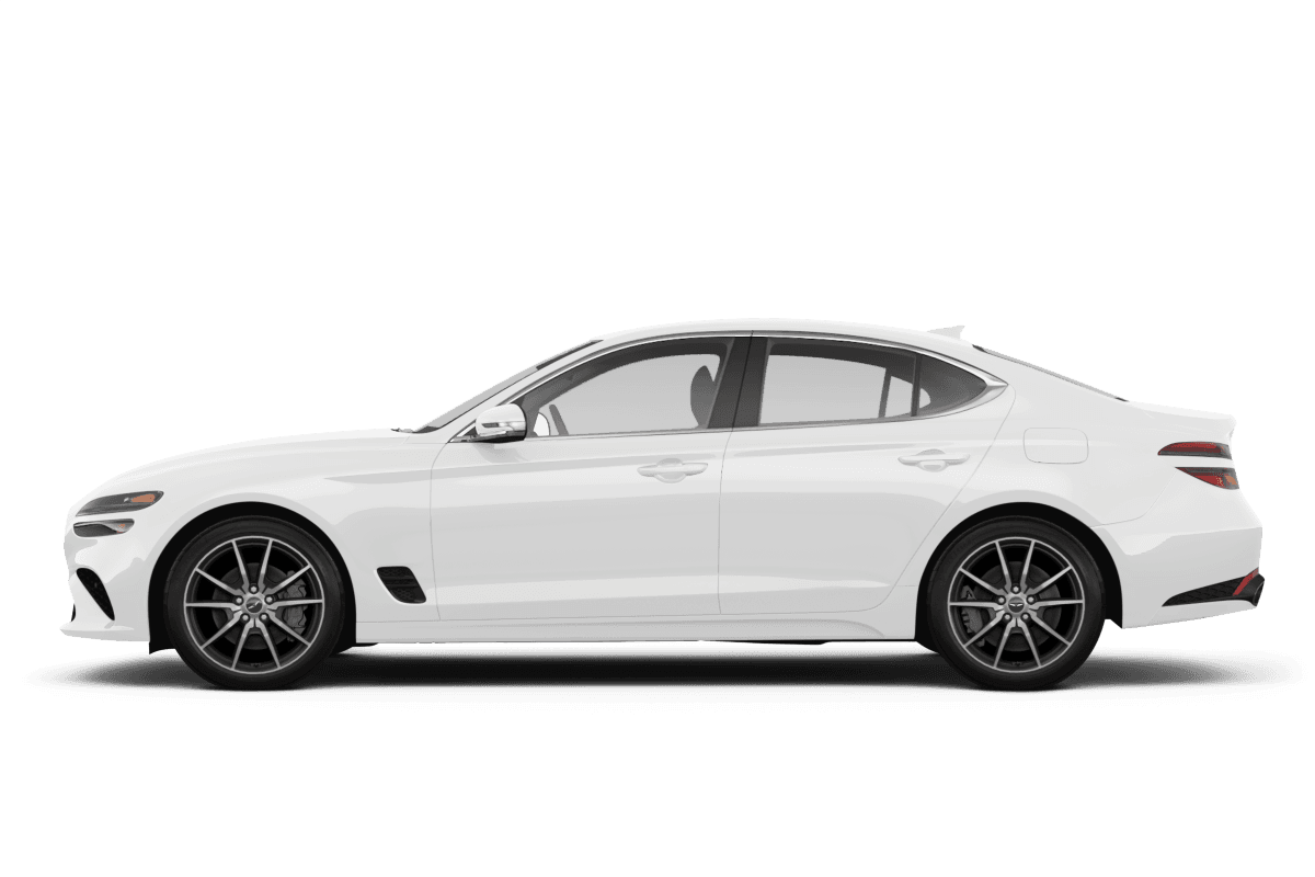 Genesis G70 Alta White - Side view Genesis G70 Alta White - Side view