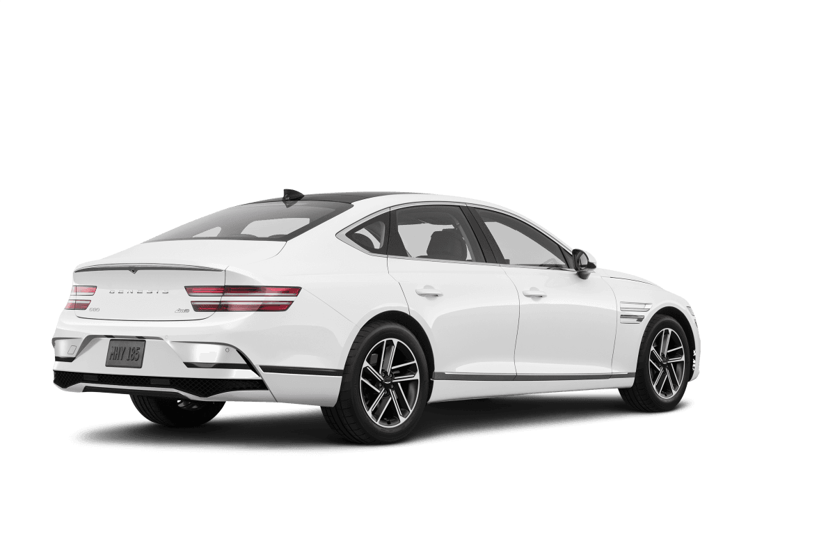 Genesis G80 Alta White - Back view Genesis G80 Alta White - Back view