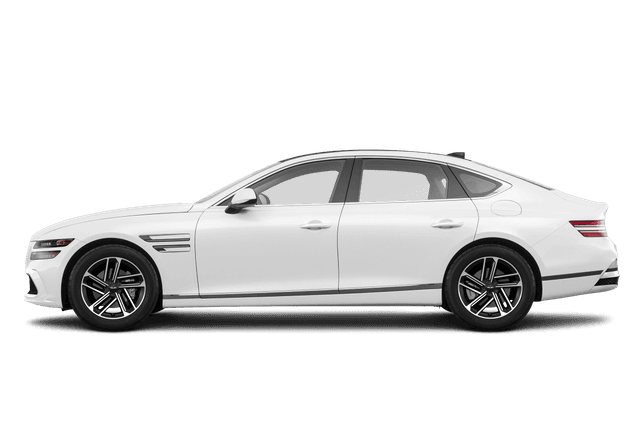 Genesis G80 Alta White - Side view Genesis G80 Alta White - Side view