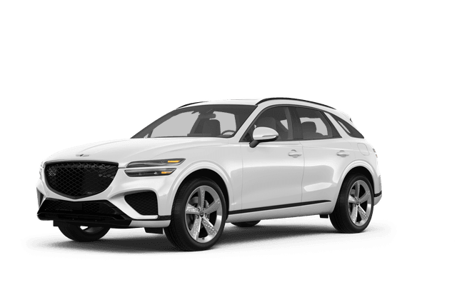 Genesis GV70 Uyuni White Pearl - Front view Genesis GV70 Uyuni White Pearl - Front view