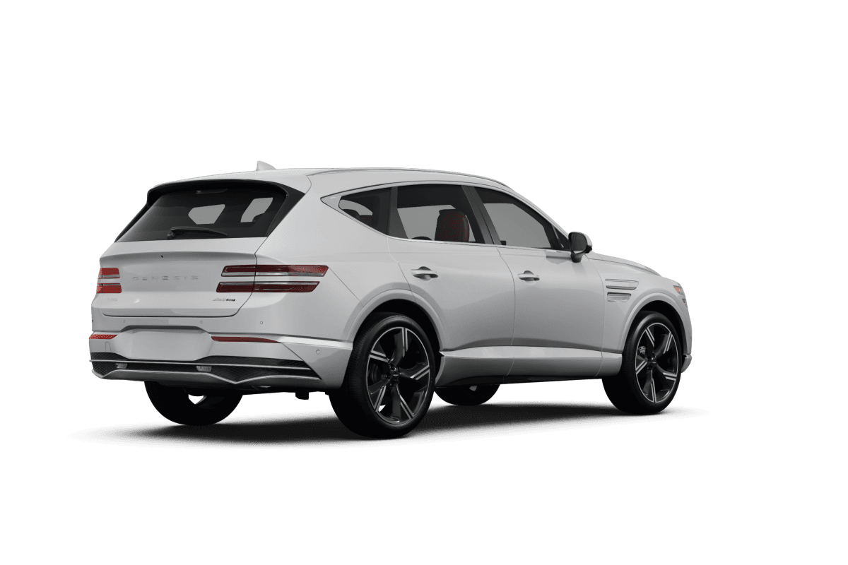 Genesis GV80 Matterhorn White Matte - Back view Genesis GV80 Matterhorn White Matte - Back view