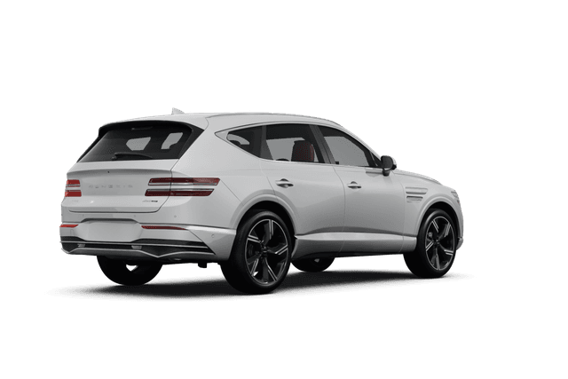 Genesis GV80 Matterhorn White Matte - Back view Genesis GV80 Matterhorn White Matte - Back view