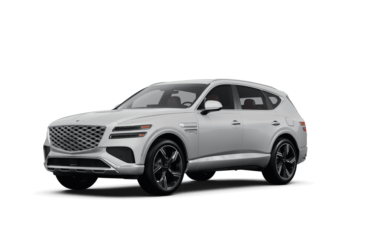 Genesis GV80 Matterhorn White Matte - Front view Genesis GV80 Matterhorn White Matte - Front view