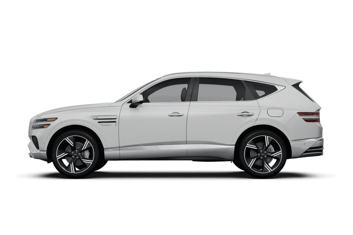 Genesis GV80 Matterhorn White Matte - Side view Genesis GV80 Matterhorn White Matte - Side view