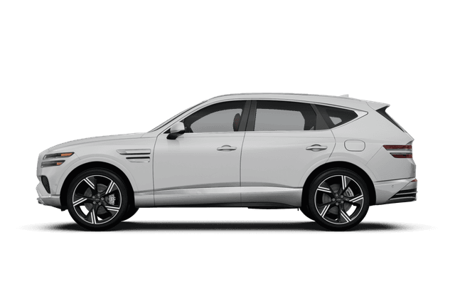 Genesis GV80 Matterhorn White Matte - Side view Genesis GV80 Matterhorn White Matte - Side view