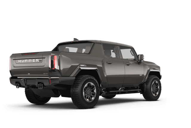 GMC HUMMER EV Deep Aurora Metallic - Back view GMC HUMMER EV Deep Aurora Metallic - Back view