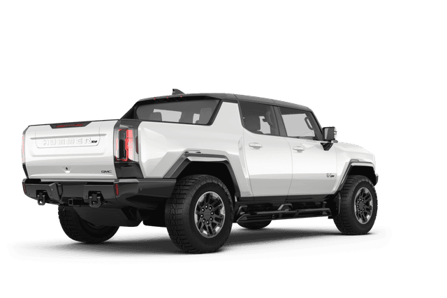 GMC HUMMER EV Interstellar White - Back view GMC HUMMER EV Interstellar White - Back view