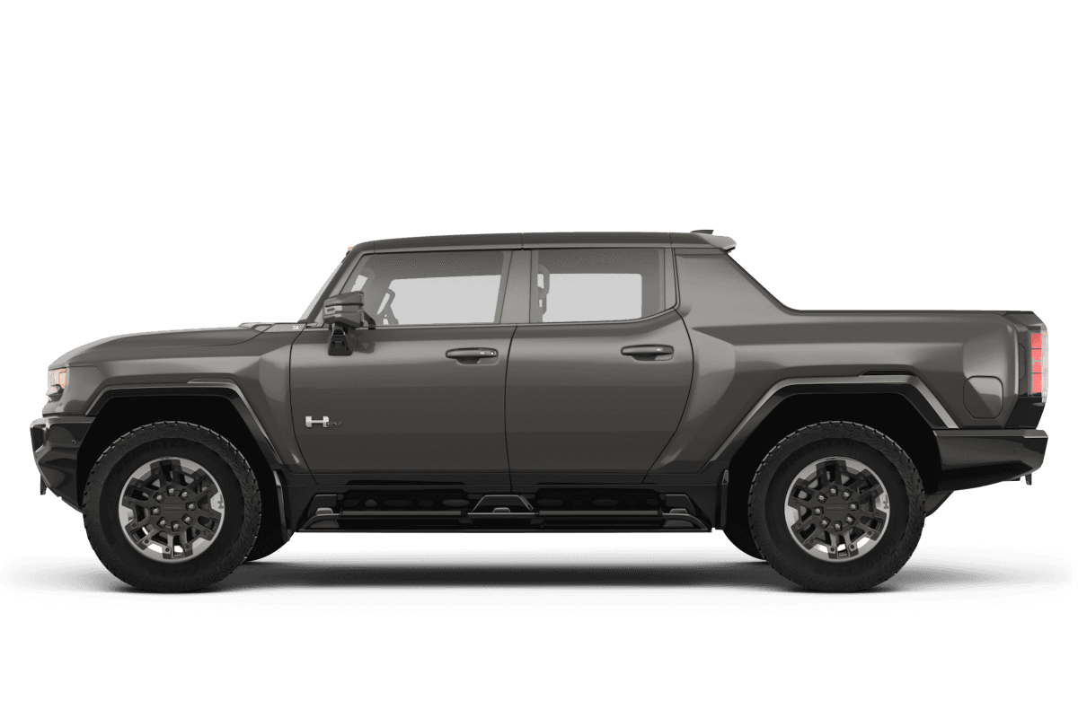 GMC HUMMER EV Deep Aurora Metallic - Side view GMC HUMMER EV Deep Aurora Metallic - Side view