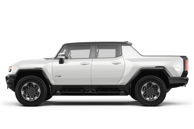 GMC HUMMER EV Interstellar White - Side view GMC HUMMER EV Interstellar White - Side view
