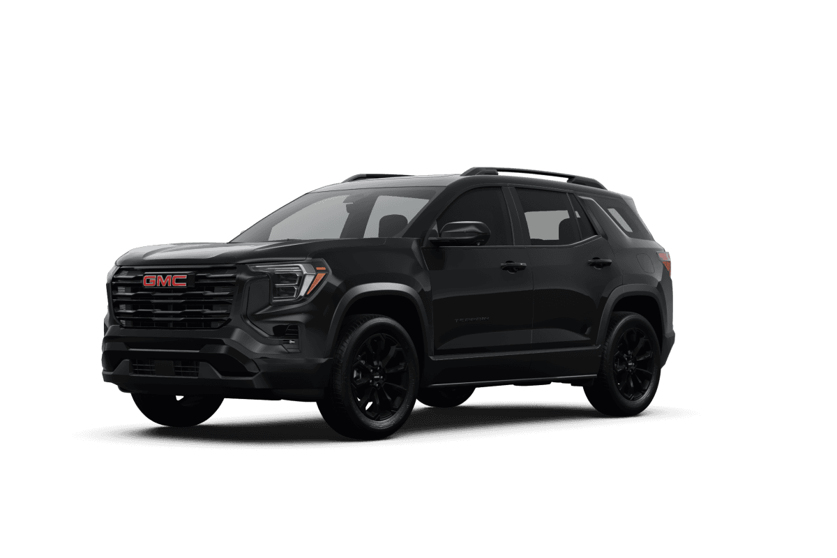 GMC Terrain Ebony Twilight Metallic - Front view GMC Terrain Ebony Twilight Metallic - Front view