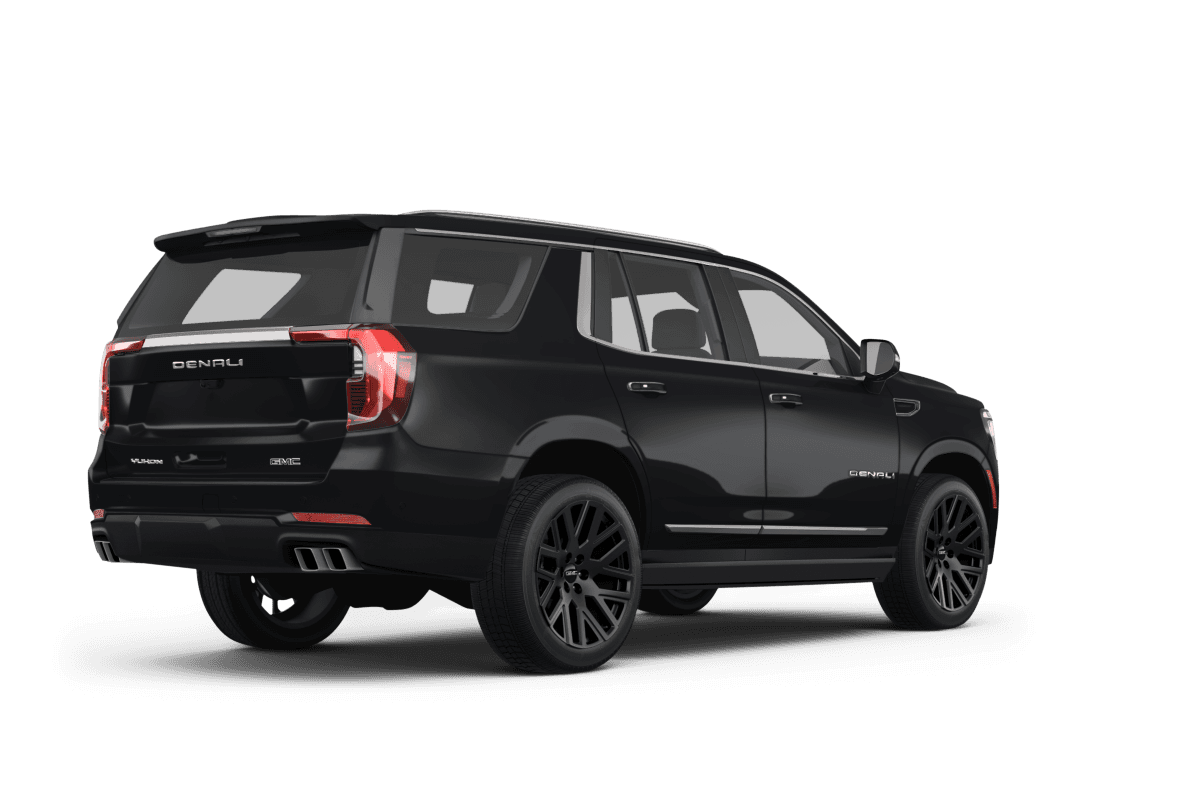GMC Yukon Onyx Black - Back view GMC Yukon Onyx Black - Back view