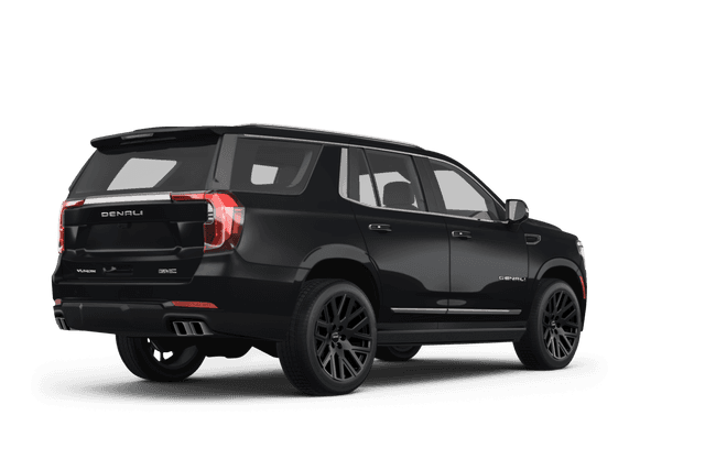 GMC Yukon Onyx Black - Back view GMC Yukon Onyx Black - Back view